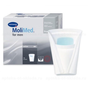 Прокладки-вкладыши урологич.MOLIMED Premium for men active №14 (270мл) 1686007