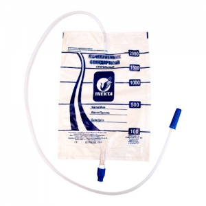 Мочеприемник прикроватный 2000мл прямой слив INEKTA  Стерил!