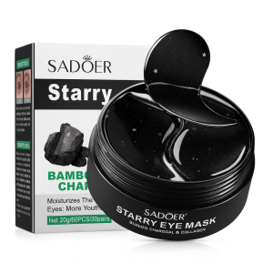Патчи для век с бамбуковым углем Sadoer,60шт/80г