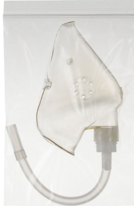 Маска лицевая кислородная OXYOMi (прозрачная,мягкая) для кислород.баллончиков  