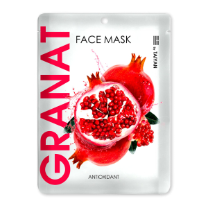 Маска для лица тканевая антиоксидант Granat Tai Yan, 30 г